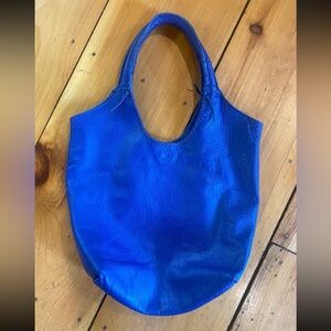 Vibrant Blue Leather handbag